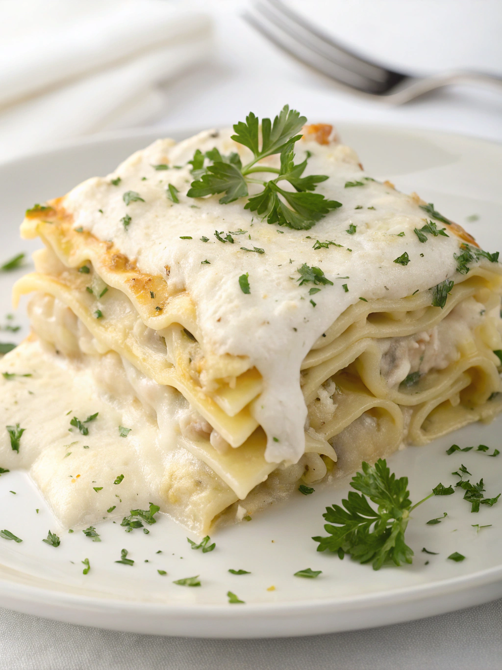 Lasanha de bacalhau com molho branco 3